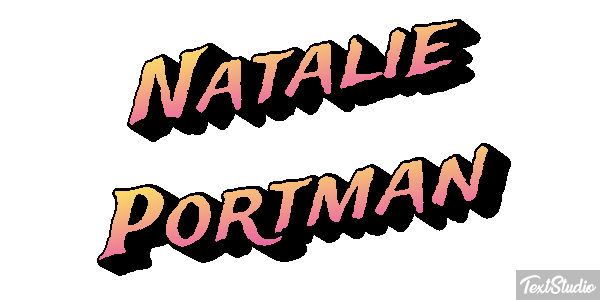 Natalie Portman テキスト効果