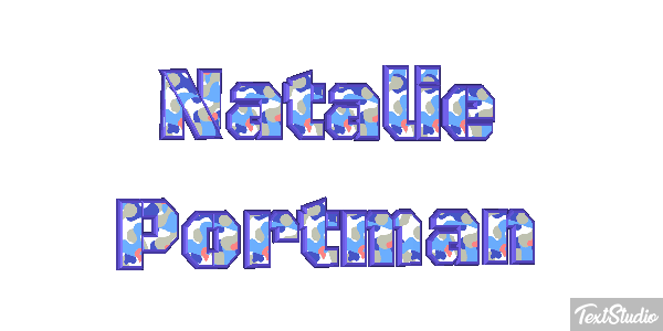 Natalie Portman テキスト効果
