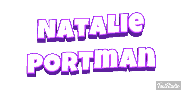 Natalie Portman テキスト効果