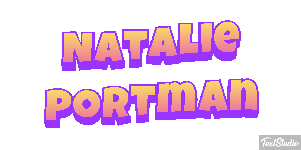 Natalie Portman テキスト効果