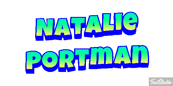 Natalie Portman テキスト効果