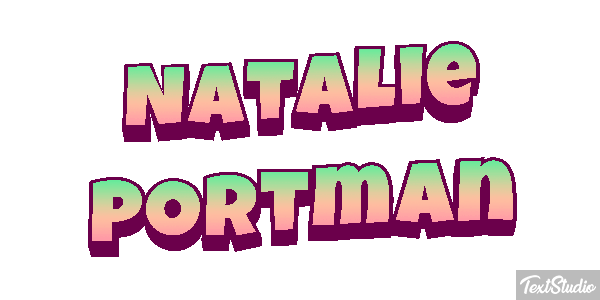 Natalie Portman テキスト効果