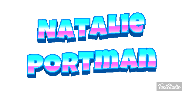 Natalie Portman テキスト効果