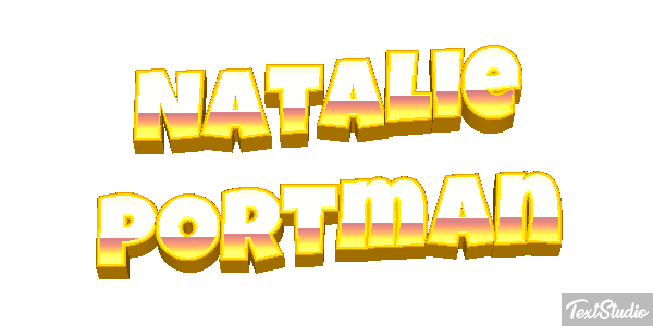 Natalie Portman テキスト効果