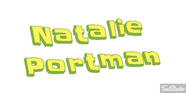 Natalie Portman テキスト効果