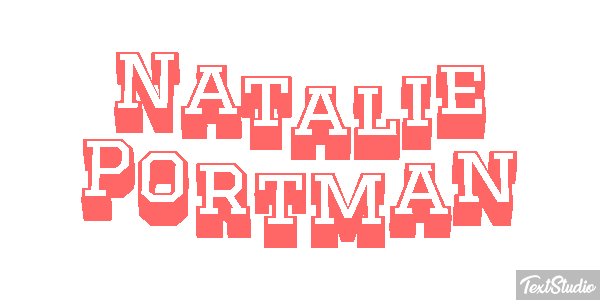 Natalie Portman テキスト効果