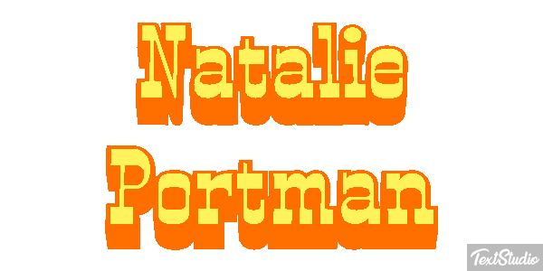 Natalie Portman テキスト効果