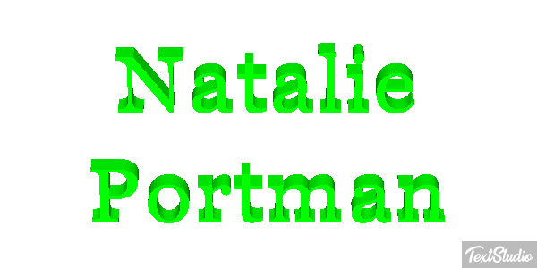 Natalie Portman テキスト効果