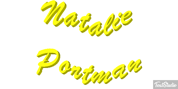 Natalie Portman テキスト効果