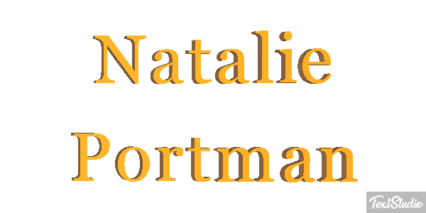Natalie Portman テキスト効果