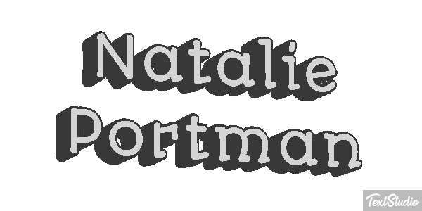 Natalie Portman テキスト効果