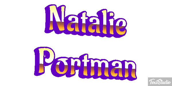 Natalie Portman テキスト効果