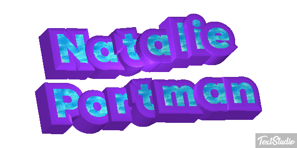 Natalie Portman テキスト効果
