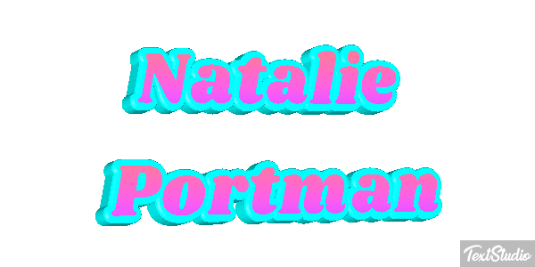 Natalie Portman テキスト効果