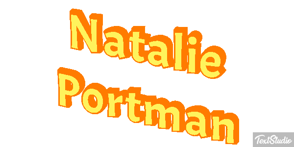 Natalie Portman テキスト効果