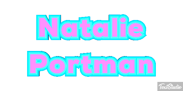 Natalie Portman テキスト効果