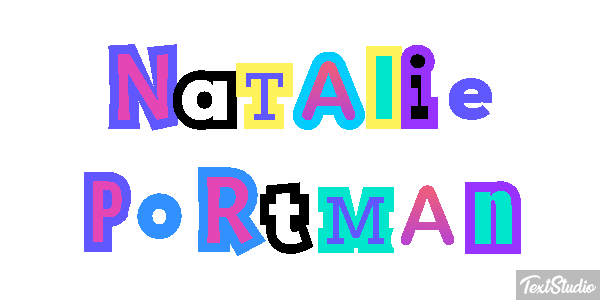 Natalie Portman テキスト効果