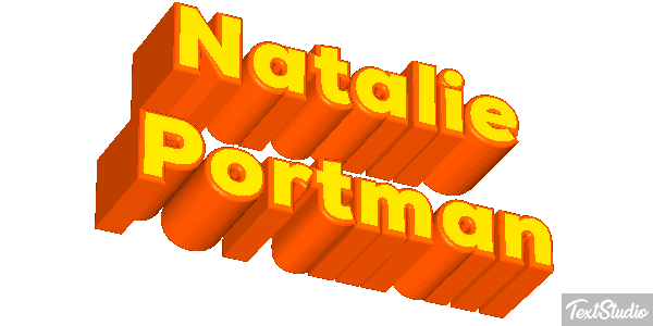 Natalie Portman テキスト効果