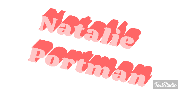 Natalie Portman テキスト効果