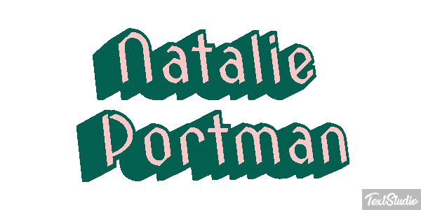 Natalie Portman テキスト効果