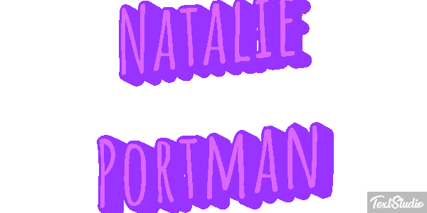 Natalie Portman テキスト効果
