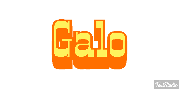 Galo Efeito do texto