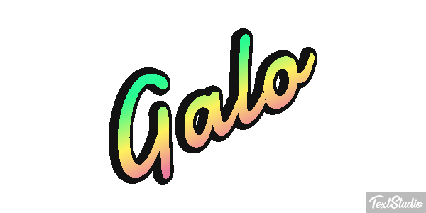 Galo Efeito do texto