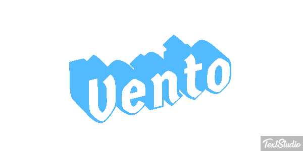 Vento Efeito do texto