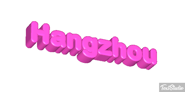 Hangzhou テキスト効果