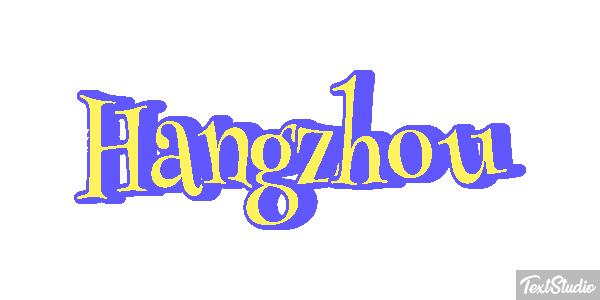 Hangzhou テキスト効果