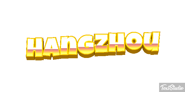 Hangzhou テキスト効果