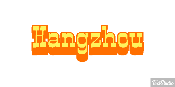 Hangzhou テキスト効果