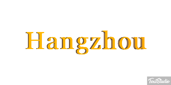 Hangzhou テキスト効果