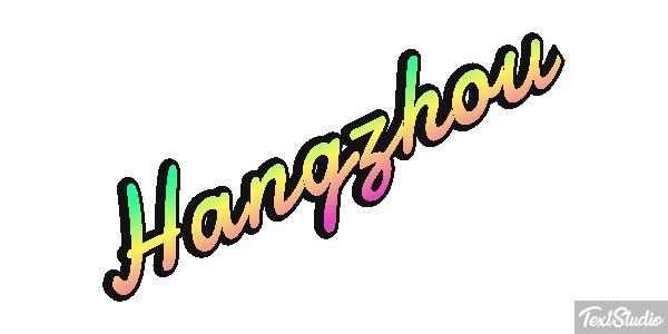 Hangzhou テキスト効果