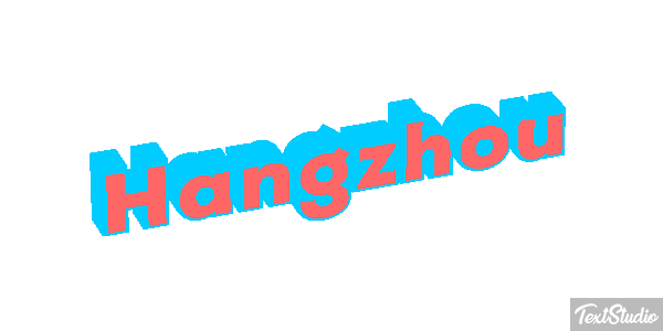 Hangzhou テキスト効果