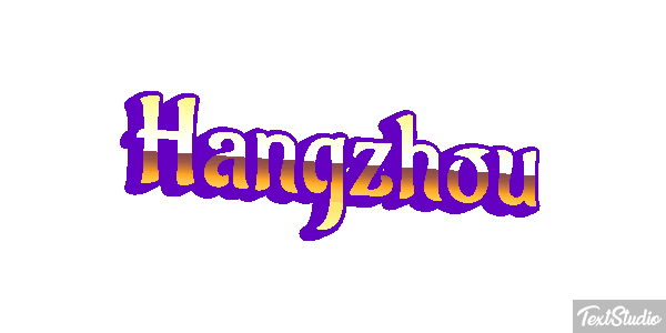 Hangzhou テキスト効果