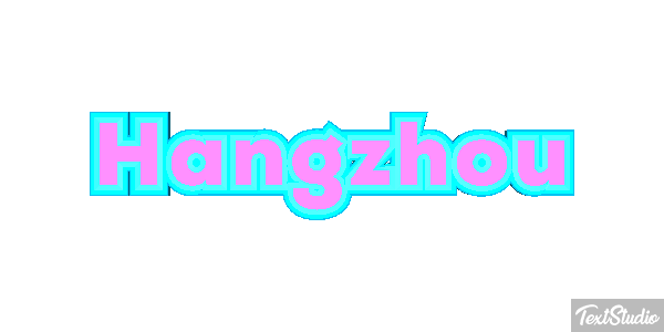 Hangzhou テキスト効果