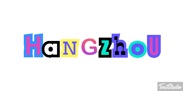 Hangzhou テキスト効果