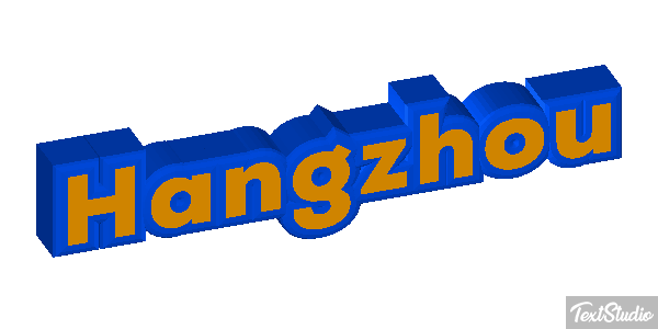 Hangzhou テキスト効果