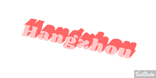 Hangzhou テキスト効果