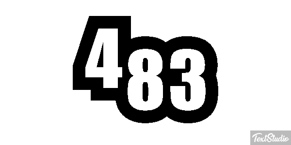 483 Tekst effect