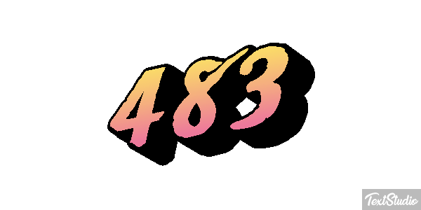 483 Tekst effect
