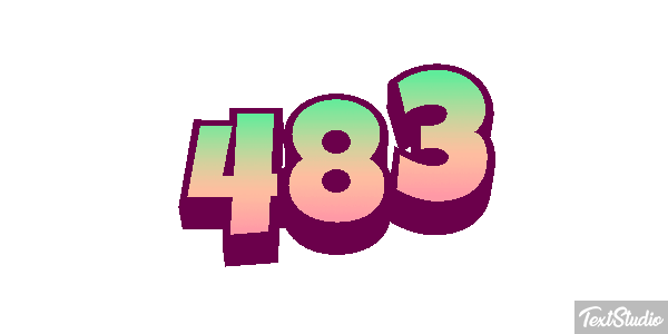 483 Tekst effect