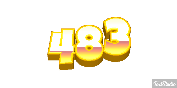 483 Tekst effect