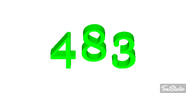 483 Tekst effect