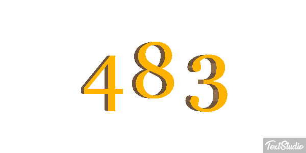 483 Tekst effect