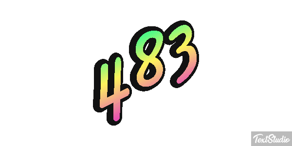 483 Tekst effect