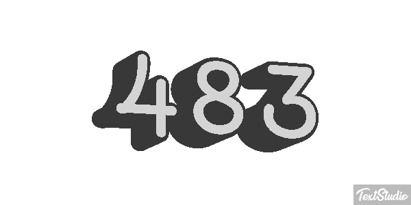 483 Tekst effect
