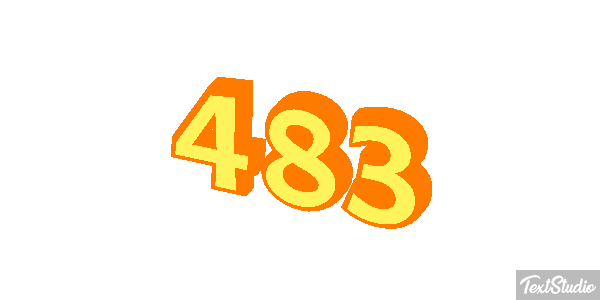 483 Tekst effect