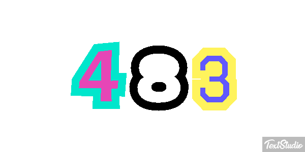 483 Tekst effect